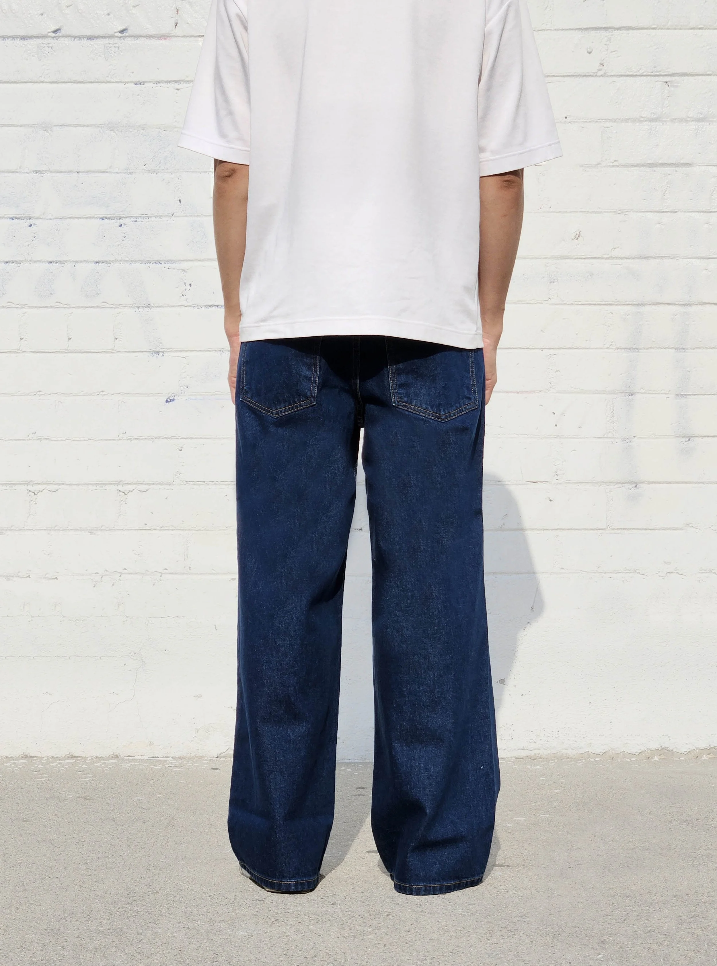 Stone Dark Blue Super Baggy Jeans — Neo Blue Jeans – Made-in-USA